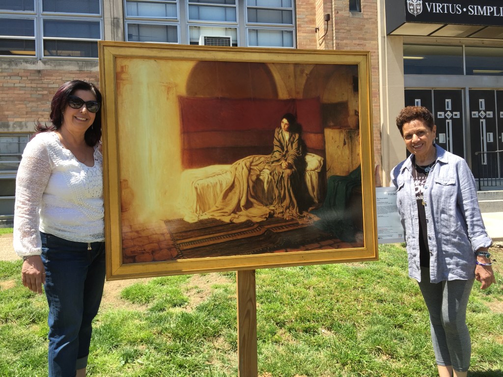 DAWN & CAROL AT NG PRAYER GROTTO