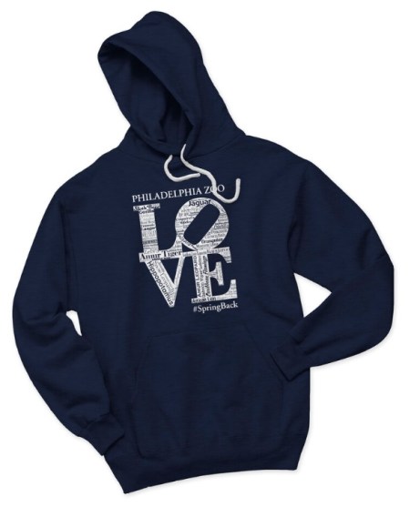 navy hoodie